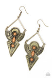 Desert Dynasty - Brown Earrings