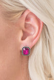 Grand Glam-Pink Post Earrings