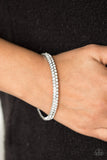 Decked out in Diamonds-White Bracelet