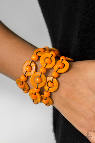 Cancun Catch-Orange Bracelet