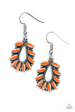 Rainforest Romance - Orange Earrings