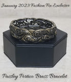 Paisley Portico - Fashion Fix Exclusive January 2023 – Brass Bracelet