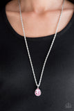 Million Dollar Drop - Pink Necklace