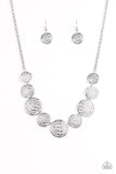 All The Time In The Whirl-Silver Necklace