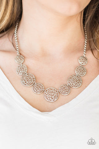 All The Time In The Whirl-Silver Necklace