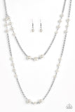 Pearl Prominade - White Necklace