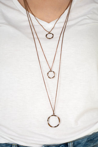 Timelessly Twisted-Copper Necklace