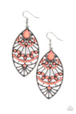 Eastern Extravagance - Orange Earrings