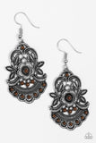 Blooming Bora Bora - Brown Earrings