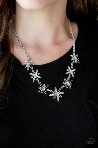 Decked Out in Daisies - White Necklace