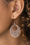 Flirting with Florals-Copper Earrings