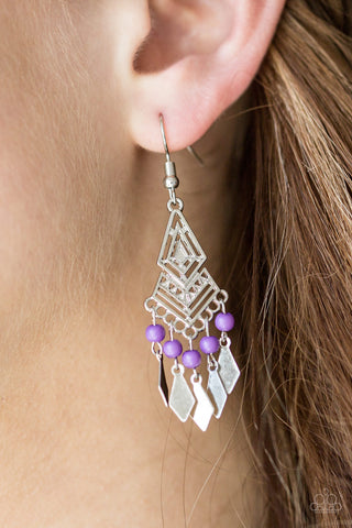 Island Import-Purple Earrings