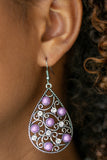 Glowing Vineyards - Purple Earrings