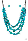 Barbados Bopper - Blue Necklace