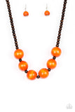 Oh My Miami - Orange Necklace
