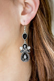 All About Glam - Black Earrings