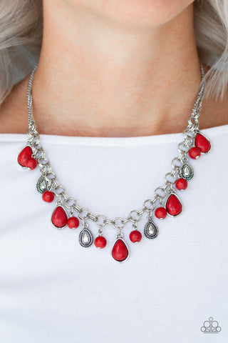 Welcome to Bedrock-Red Necklace