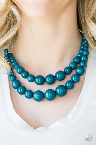 Full BEAD Ahead-Blue Necklace