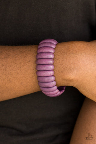 Peacefully Primal-Purple Bracelet