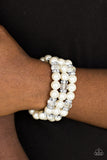 Undeniably Dapper - White Bracelet