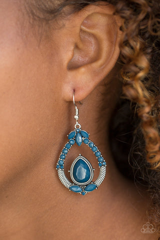 Vogue Voyager-Blue Earrings