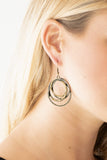 Elegantly Entangled-Brass Earrings