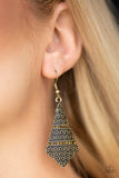 Terra Trending - Brass Earrings