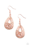 Sparkling Stardom - Copper Earrings