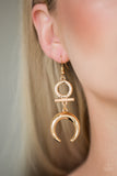 Majestically Moon- Gold Earrings