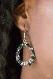 Crushing Couture - Green Earrings