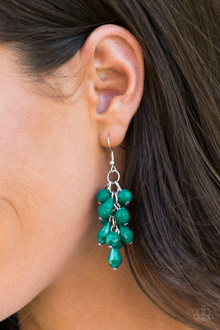 Fabulously Flamenco-Green Earrings