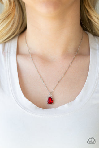 Classy Classicist-Red Necklace