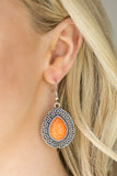 Tribal Tango - Orange Earrings