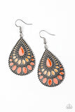 Westside Wildside - Orange Earrings