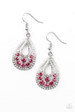 Sparkling Stardom - Pink Earrings
