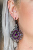 Carnival Courtesan - Purple Earrings