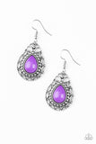 Flirty Finesse - Purple Earrings