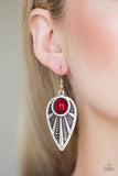 Take A WALKABOUT-Red Earrings
