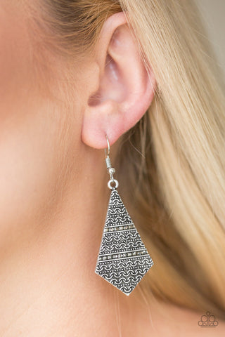 Terra Trending - Silver Earrings