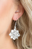 Fiercely Famous - White Earrings