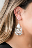 Bodaciously Boho - White Earrings