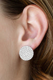 Radiant Ripples - White Earrings