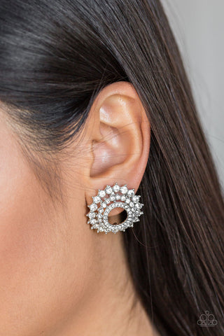 Buckingham Beauty - White Earrings