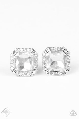 Act Your AGELESS - White Earrings