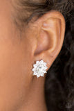 Starry Nights - White Earrings