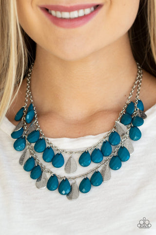Life of The Fiesta!-Blue Necklace