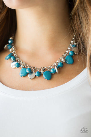 Flirtatiously Florida-Blue Necklace