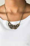 Nautically Naples - Brass Necklace