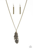 Free Bird-Brass Necklace