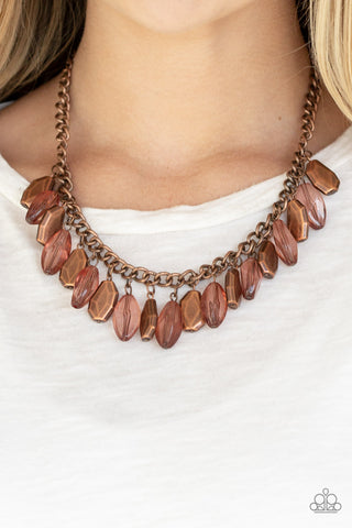 Fringe Fabulous - Copper Necklace